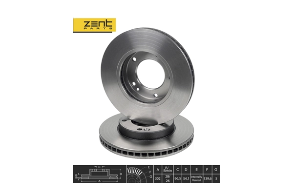 Disque de frein ZentParts Z06126