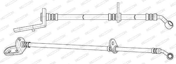 Flexible de frein FERODO FHY2804
