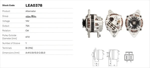 Alternateur LUSA LEA0378