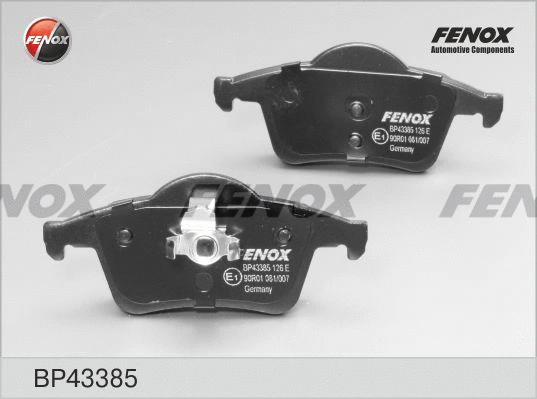 Kit de plaquettes de frein, frein à disque FENOX BP43385