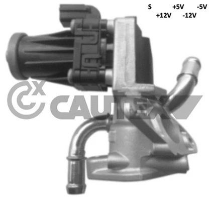 Vanne EGR, commande des gaz d'échappement CAUTEX 757617