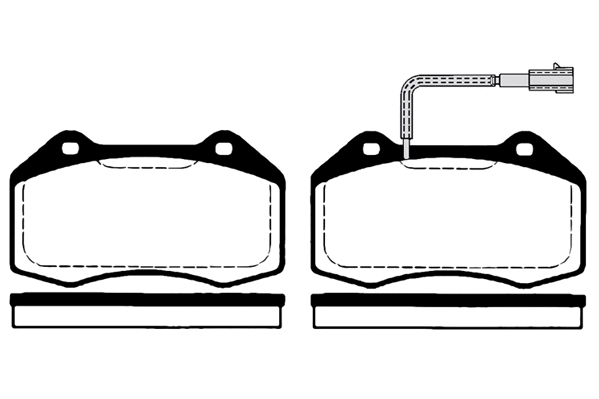 Kit de plaquettes de frein, frein à disque Technika 01804B