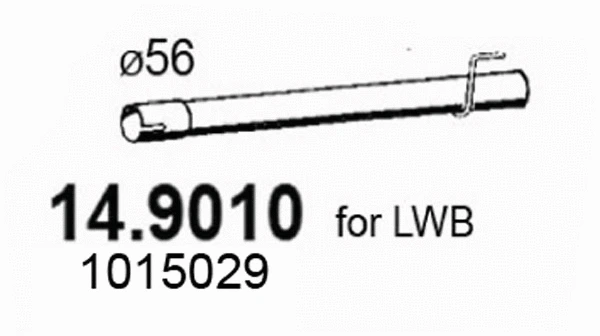 Tuyau d'échappement ASSO 14.9010