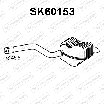 Silencieux arrière VENEPORTE SK60153