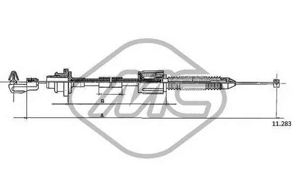Câble d'accélération Metalcaucho 83178