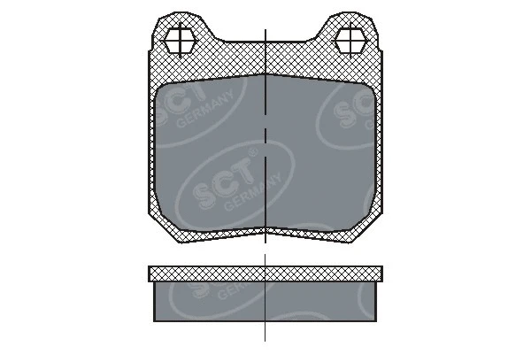 Kit de plaquettes de frein, frein à disque SCT - MANNOL SP 162 PR