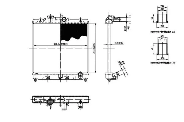 Radiateur, refroidissement du moteur ORDONEZ 2066019