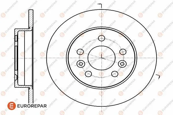 Disque de frein EUROREPAR 1618880580