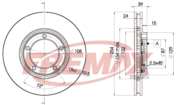 Disque de frein FREMAX BD-0301