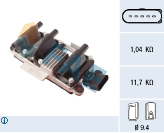 Bobine d'allumage FAE 80404