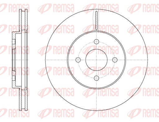 Disque de frein REMSA 6806.10