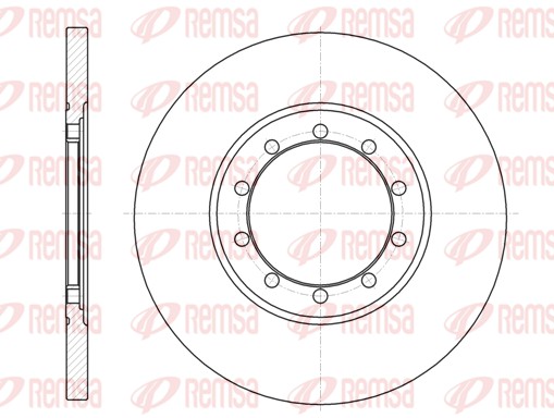 Disque de frein REMSA 61201.00