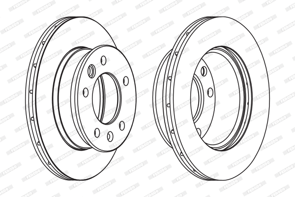 Disque de frein FERODO FCR228C