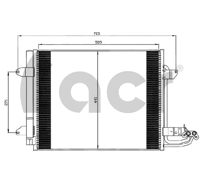 Condenseur, climatisation ACR 300562