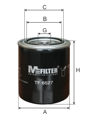 Filtre à huile MFILTER TF 6527