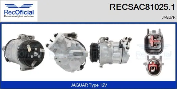 Compresseur, climatisation RECOFICIAL RECSAC81025.1
