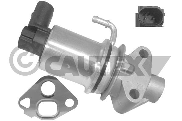 Vanne EGR, commande des gaz d'échappement CAUTEX 757574