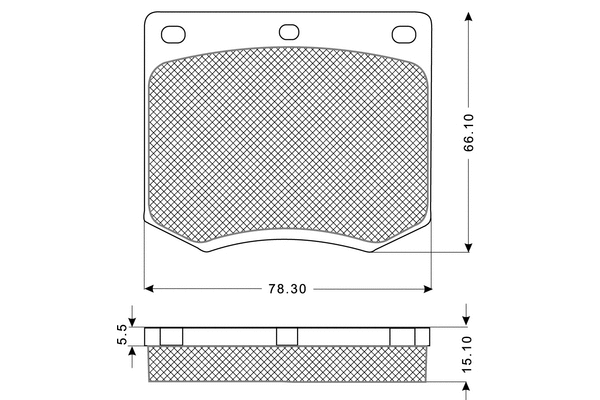 Kit de plaquettes de frein, frein à disque PROCODIS FRANCE PF1199