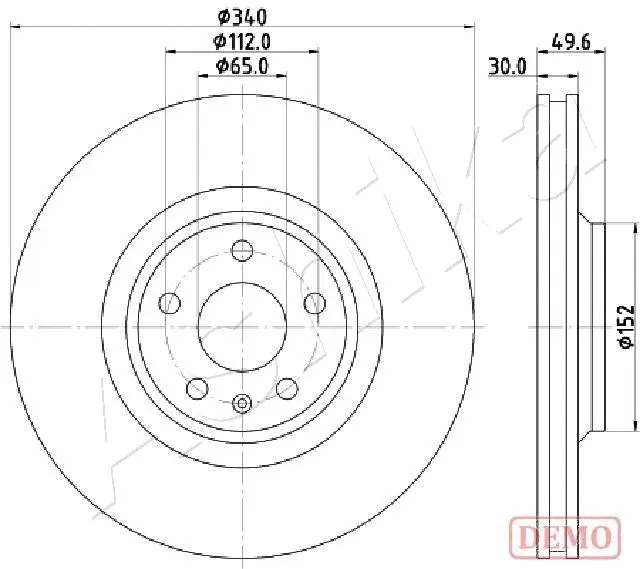 Disque de frein ASHIKA 60-00-0932C