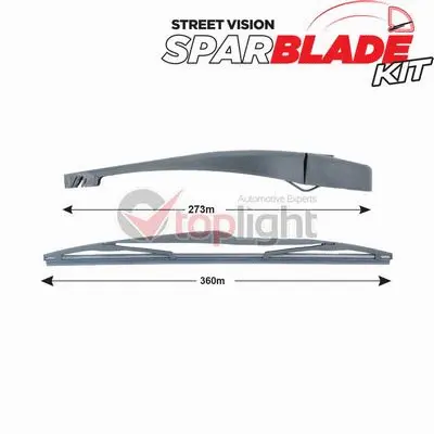 Kit de bras d'essuie-glace, nettoyage des vitres AE TOPLIGHT TRA-P122