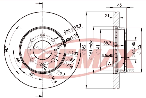 Disque de frein FREMAX BD-1700