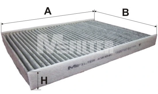Filtre, air de l'habitacle MFILTER K 9084C