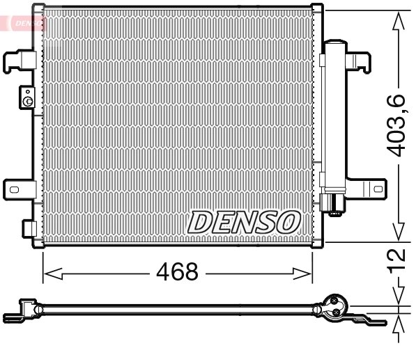 Condenseur, climatisation DENSO DCN09124