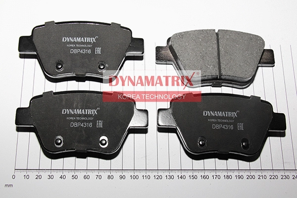 Kit de plaquettes de frein, frein à disque DYNAMATRIX DBP4316