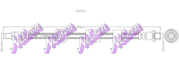 Flexible de frein KAWE H5913