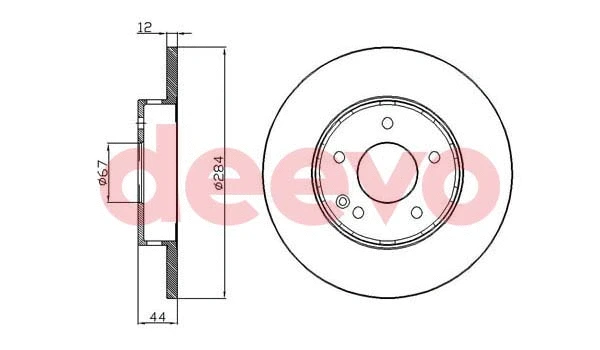 Disque de frein DEEVO BD29200