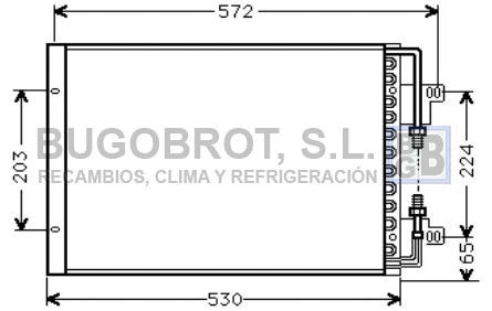 Condenseur, climatisation BUGOBROT 62-FT5155