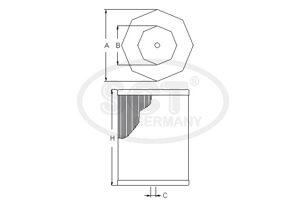 Filtre à air SCT - MANNOL SB 2056