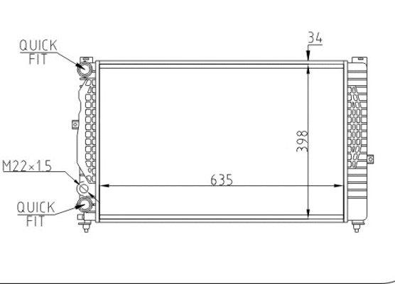 Radiateur, refroidissement du moteur HART 603 871