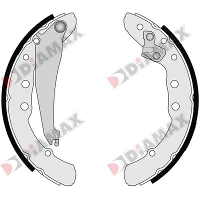 Jeu de mâchoires de frein DIAMAX N01076