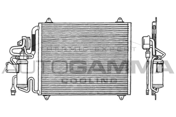 Condenseur, climatisation AUTOGAMMA 101806