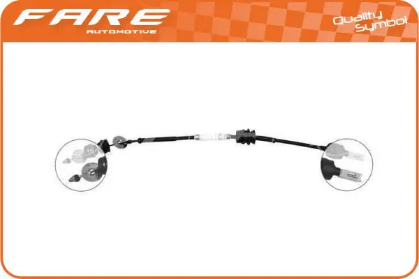 Tirette à câble, commande d'embrayage FARE-RCH 24324