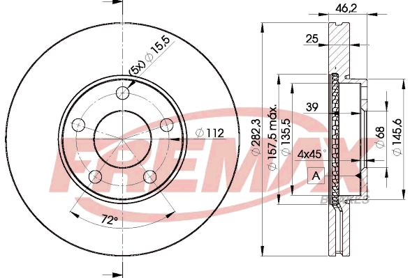 Disque de frein FREMAX BD-5306