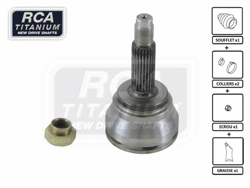 Jeu de joints, arbre de transmission RCA FRANCE AF04F2