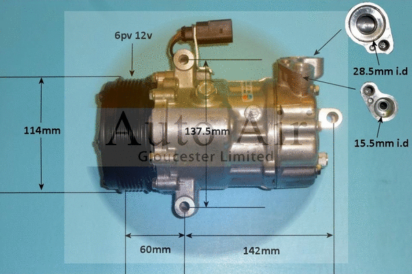 Compresseur, climatisation AUTO AIR GLOUCESTER 14-1057P