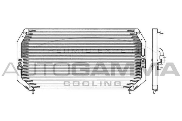 Condenseur, climatisation AUTOGAMMA 102798
