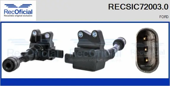 Bobine d'allumage RECOFICIAL RECSIC72003.0