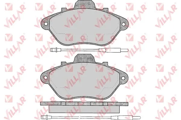 Kit de plaquettes de frein, frein à disque VILLAR 626.0583