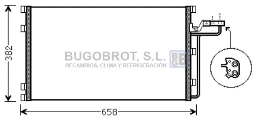 Condenseur, climatisation BUGOBROT 62-VO5139