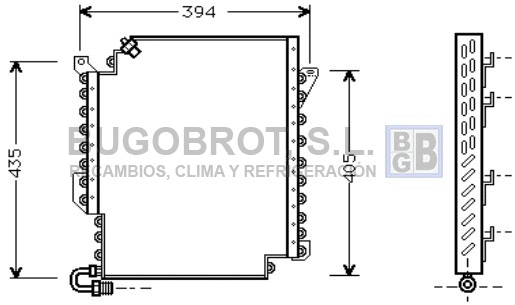 Condenseur, climatisation BUGOBROT 62-AI5135