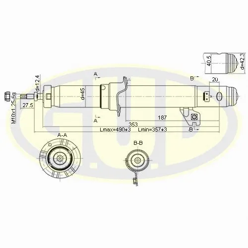 Amortisseur G.U.D. GSA341450
