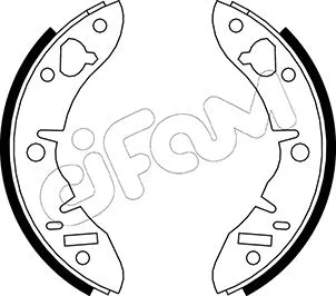 Jeu de mâchoires de frein CIFAM 153-003