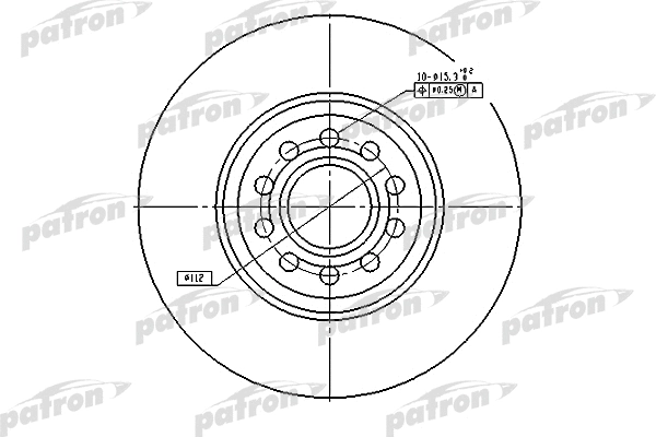 Disque de frein PATRON PBD4262