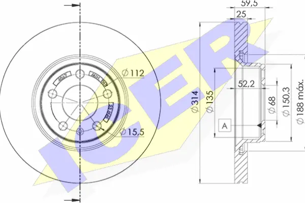 Disque de frein ICER 78BD4067-2