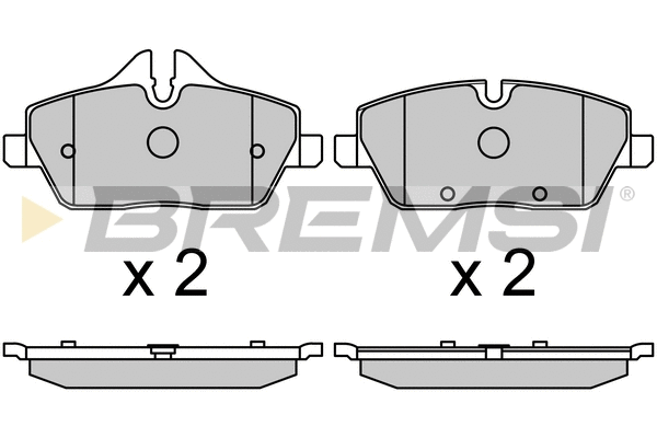 Kit de plaquettes de frein, frein à disque BREMSI BP3690