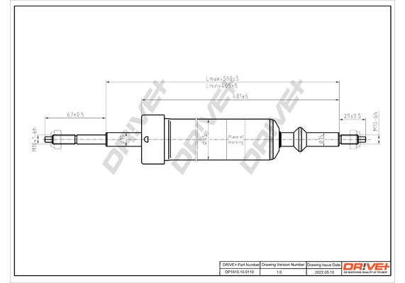 Amortisseur Dr!ve+ DP1610.10.0110